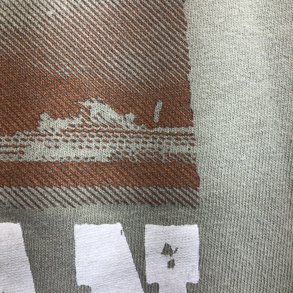 Anvil Alaska t-shirt Green 90s 100% cotton S small - Picture 3 of 6